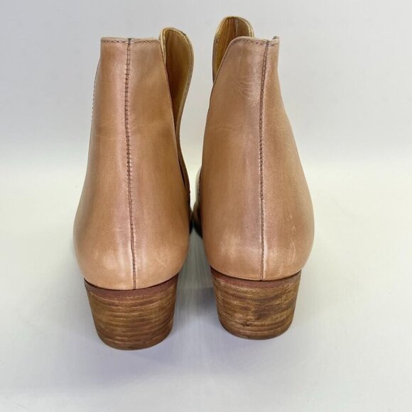 Free People Charm Double V Ankle Boot for Women Size 40 in Tan Leather Urban - Picture 4 of 10